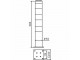 Beschermpaal ø 152 mm geel/zwart 100 cm met voetplaat