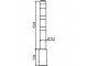 Beschermpaal ø 193 mm geel/zwart met grondkoker