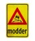 Modderbord aluminium 40 x 60 cm geel