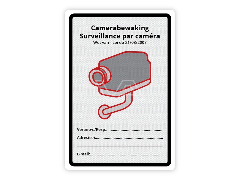 invoeren Afleiding renderen Verkeersbord Camerabewaking België CB04 kopen | Visser Assen